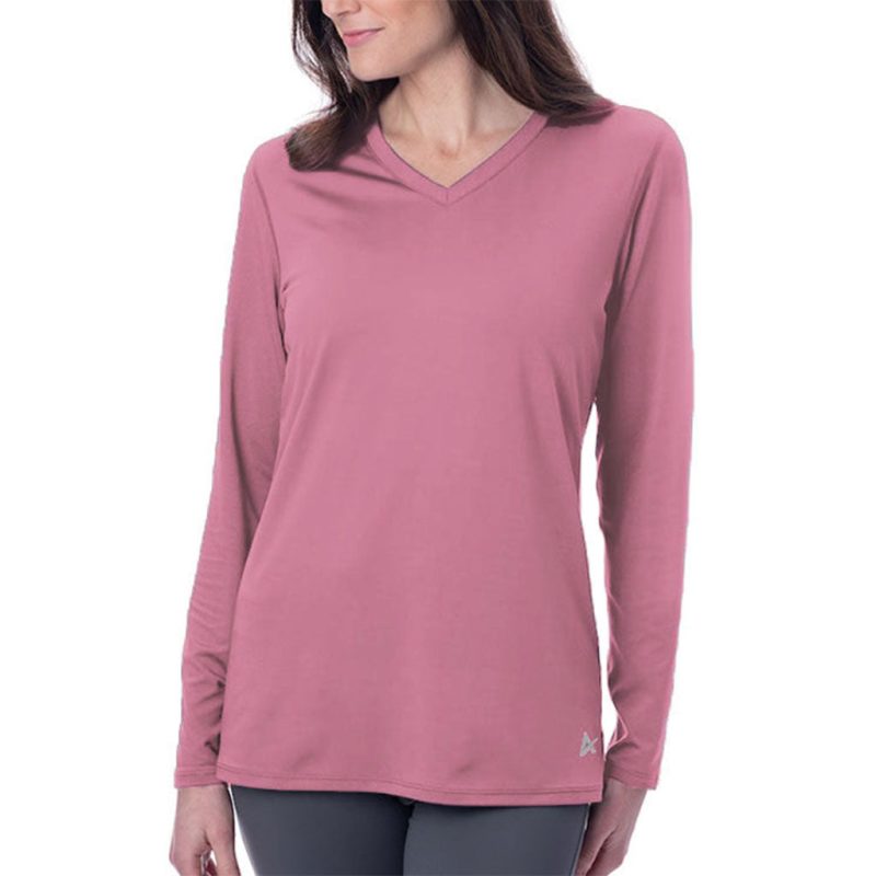 Women's Cooling V-Neck Long Sleeve T-Shirt - Image 28