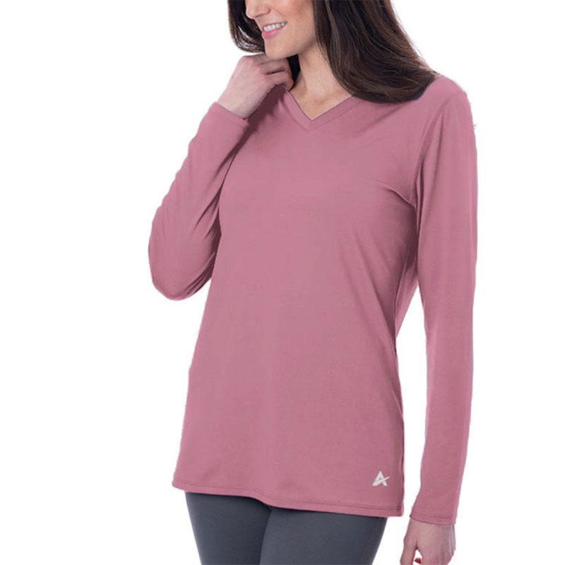 Women's Cooling V-Neck Long Sleeve T-Shirt - Image 30