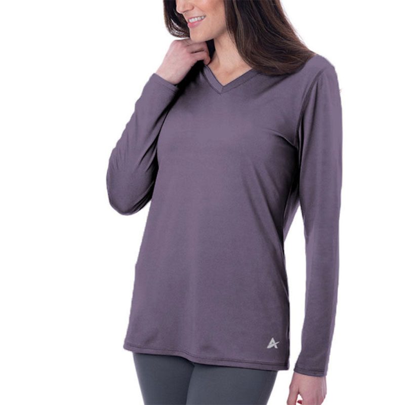 Women's Cooling V-Neck Long Sleeve T-Shirt - Image 35