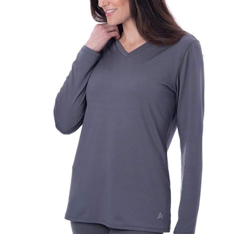 Women's Cooling V-Neck Long Sleeve T-Shirt - Image 20
