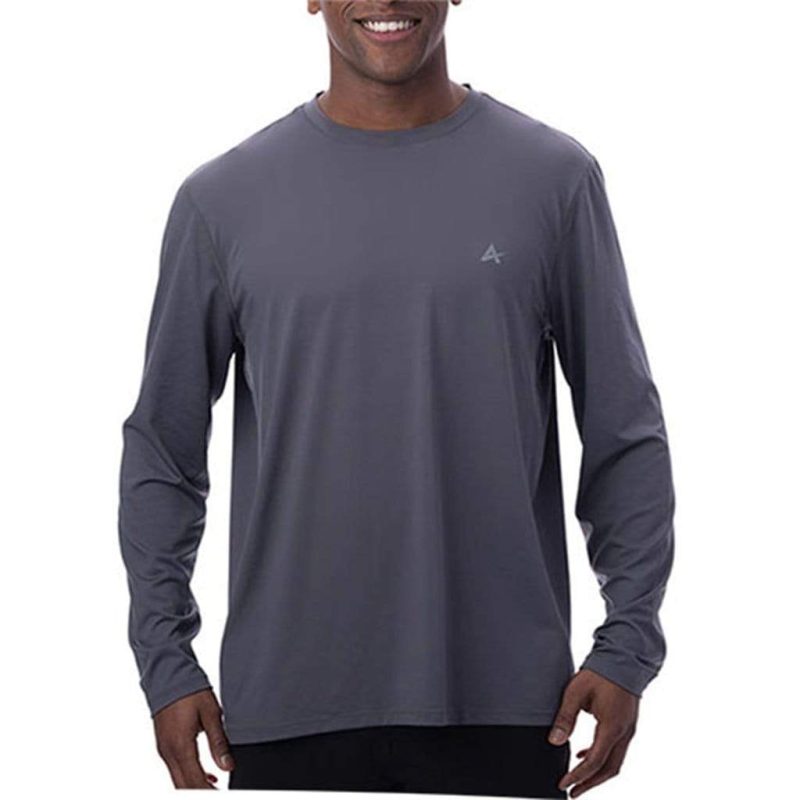 Men's Cooling Crew Neck Long Sleeve T-Shirt - Image 29