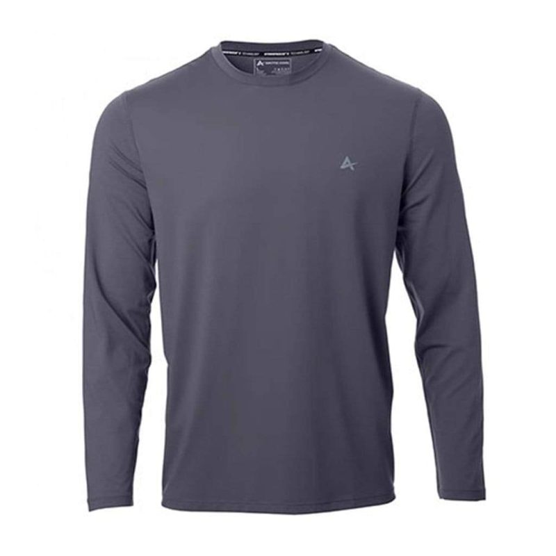 Men's Cooling Crew Neck Long Sleeve T-Shirt - Image 30