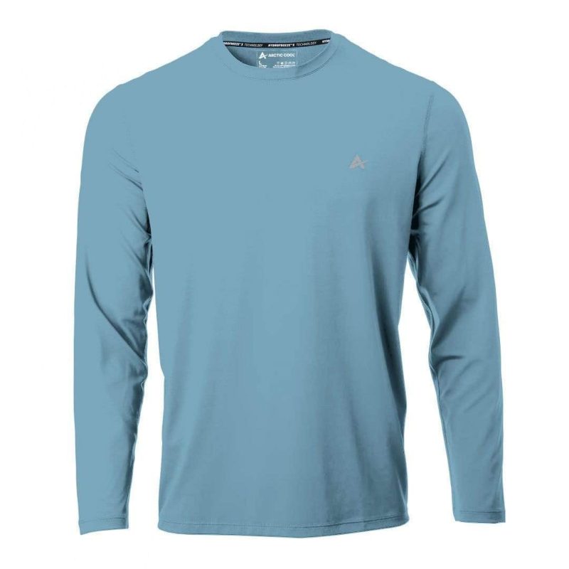 Men's Cooling Crew Neck Long Sleeve T-Shirt - Image 33