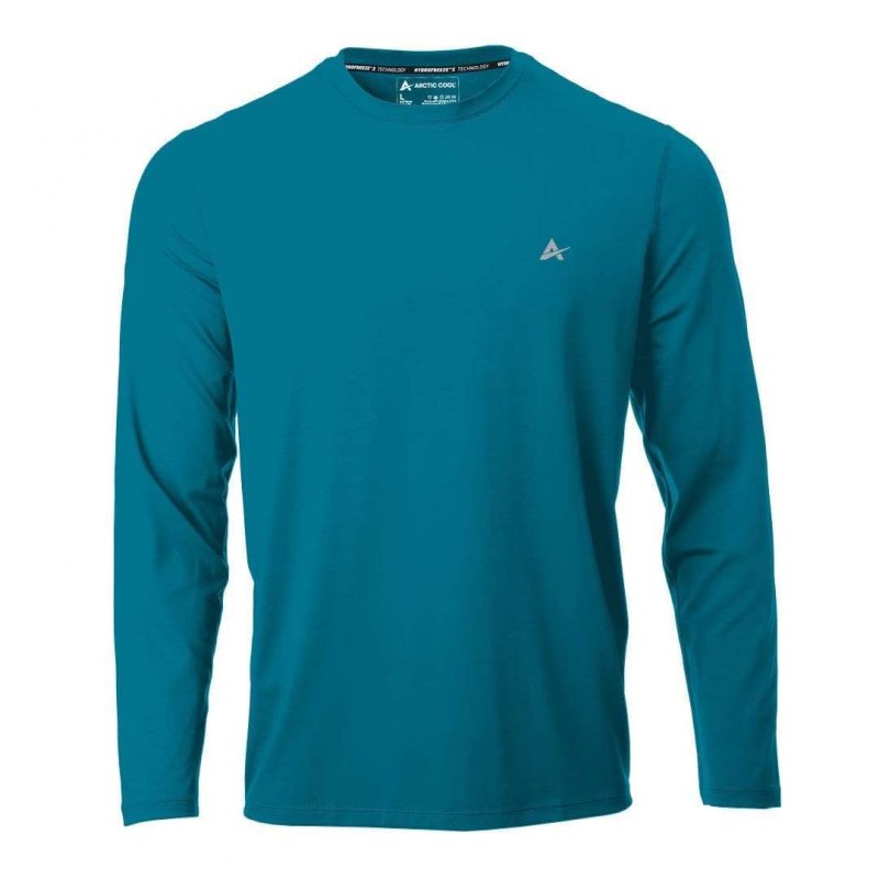 Men's Cooling Crew Neck Long Sleeve T-Shirt - Image 25