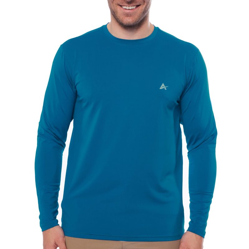Men's Cooling Crew Neck Long Sleeve T-Shirt - Image 47
