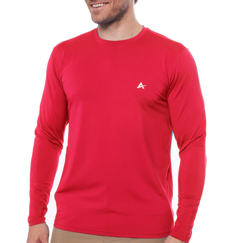 Men's Cooling Crew Neck Long Sleeve T-Shirt - Image 6