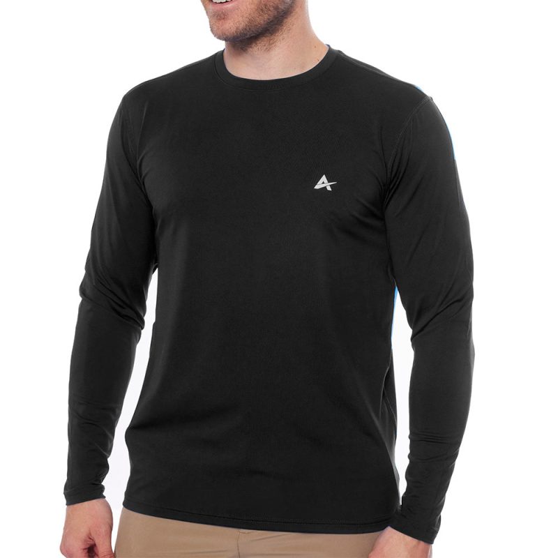Men's Cooling Crew Neck Long Sleeve T-Shirt - Image 43