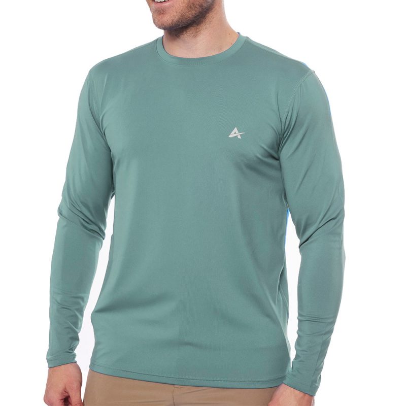 Men's Cooling Crew Neck Long Sleeve T-Shirt - Image 4