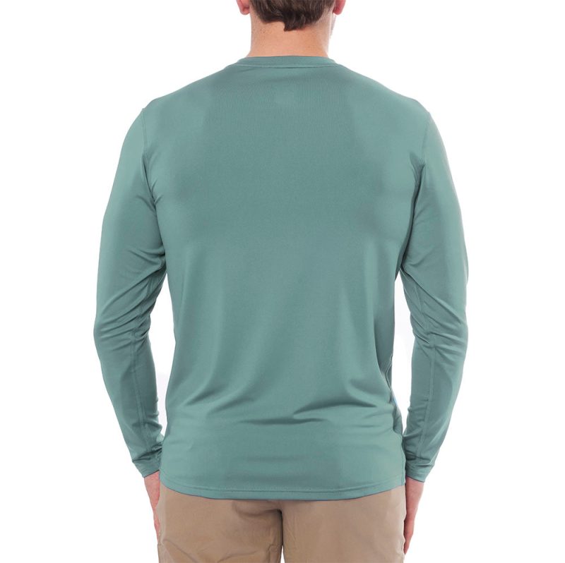 Men's Cooling Crew Neck Long Sleeve T-Shirt - Image 2