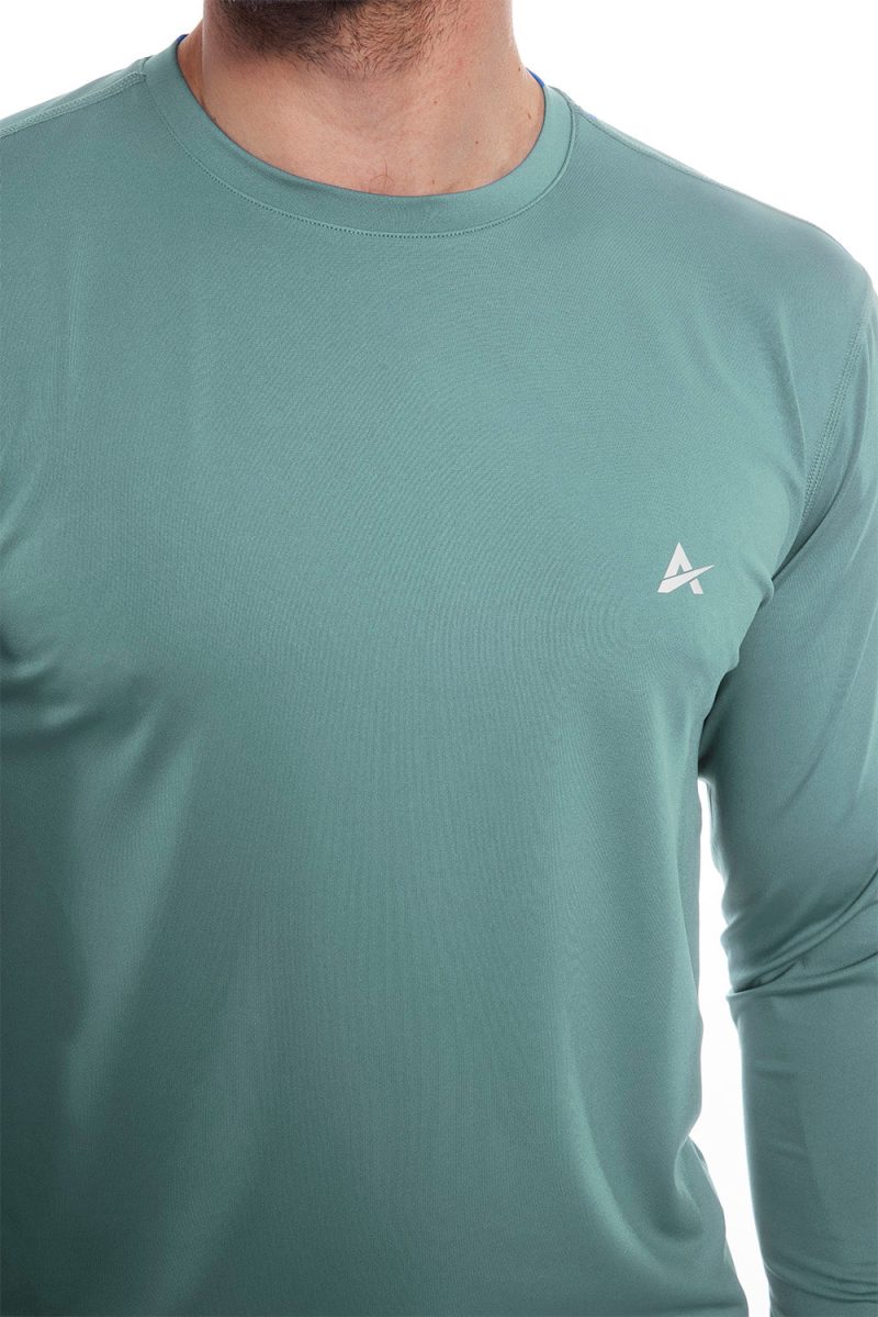 Men's Cooling Crew Neck Long Sleeve T-Shirt - Image 3