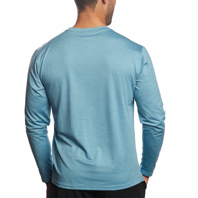 Men's Cooling Crew Neck Long Sleeve T-Shirt - Image 40
