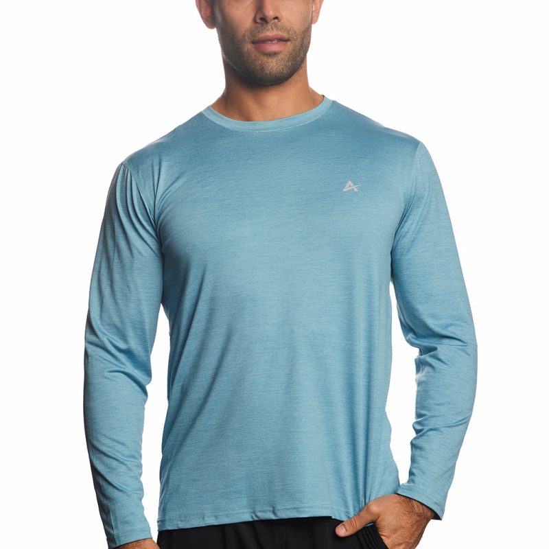 Men's Cooling Crew Neck Long Sleeve T-Shirt - Image 39