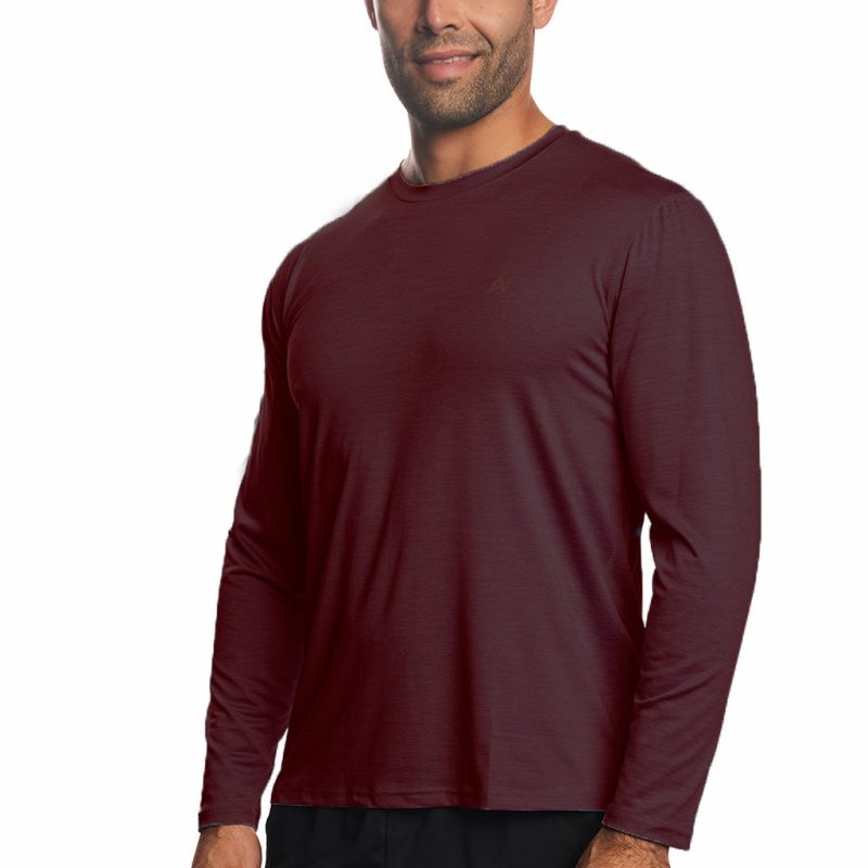 Men's Cooling Crew Neck Long Sleeve T-Shirt - Image 17
