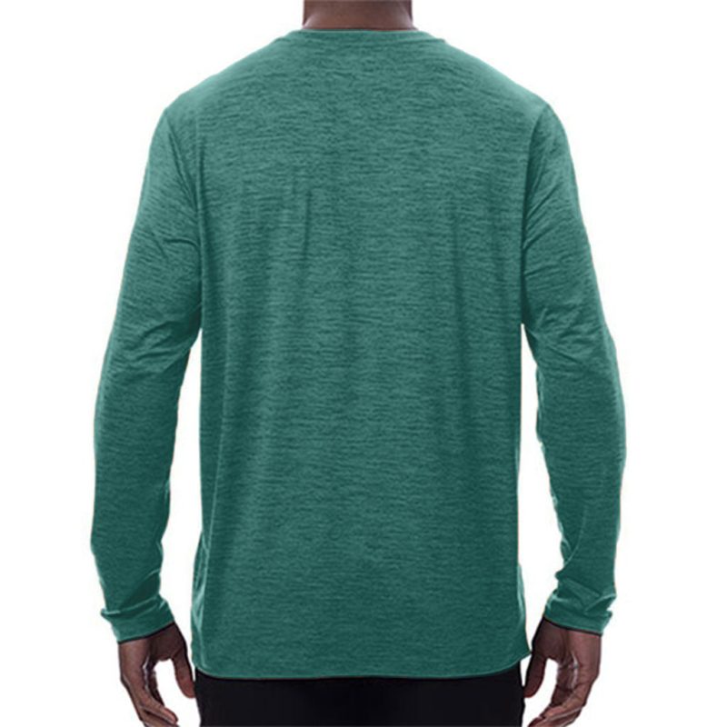 Men's Cooling Crew Neck Long Sleeve T-Shirt - Image 36