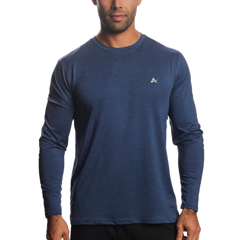 Men's Cooling Crew Neck Long Sleeve T-Shirt - Image 18