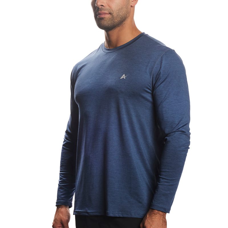 Men's Cooling Crew Neck Long Sleeve T-Shirt - Image 20