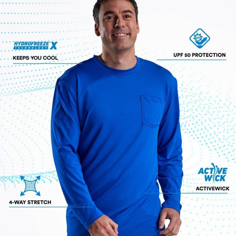 Men's Cooling Pocket Workwear Long Sleeve T-Shirt - Image 18