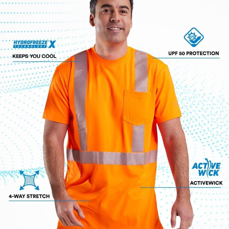 Men's Cooling Pocket Safety Workwear T-Shirt - CLOSEOUT - Image 8