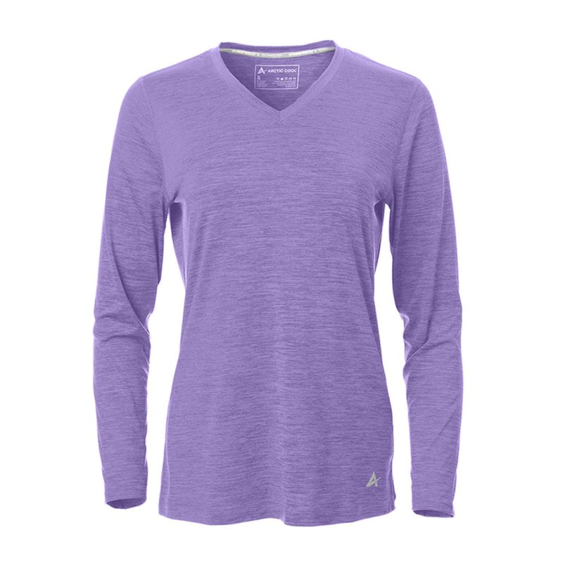 Women's Cooling V-Neck Long Sleeve T-Shirt - Image 4