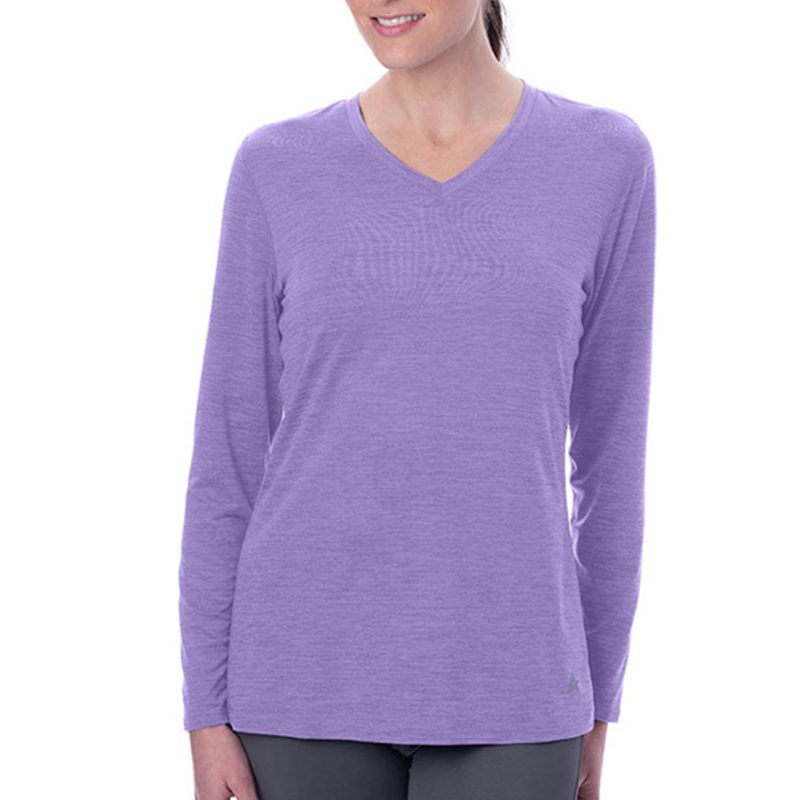 Women's Cooling V-Neck Long Sleeve T-Shirt - Image 3