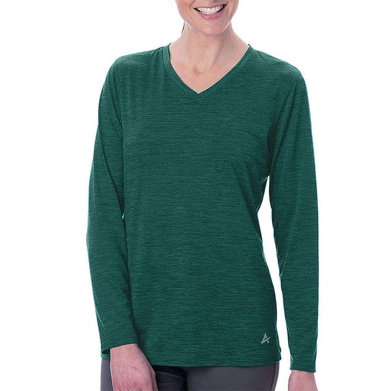 Women's Cooling V-Neck Long Sleeve T-Shirt - Image 15