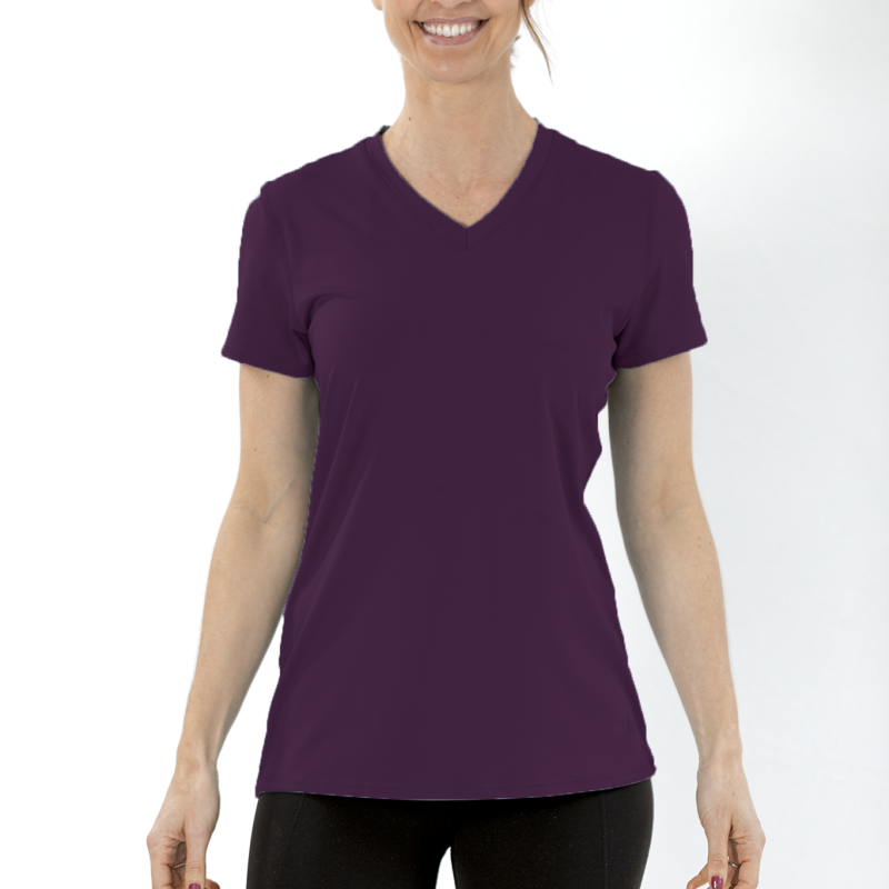 Women's Cooling V-Neck Short Sleeve T-Shirt - Image 13
