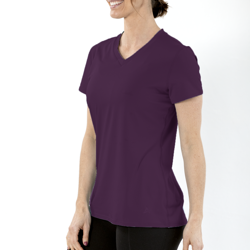 Women's Cooling V-Neck Short Sleeve T-Shirt - Image 15