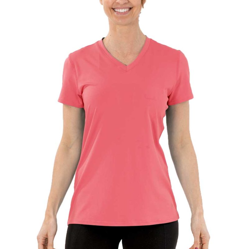 Women's Cooling V-Neck Short Sleeve T-Shirt - Image 78