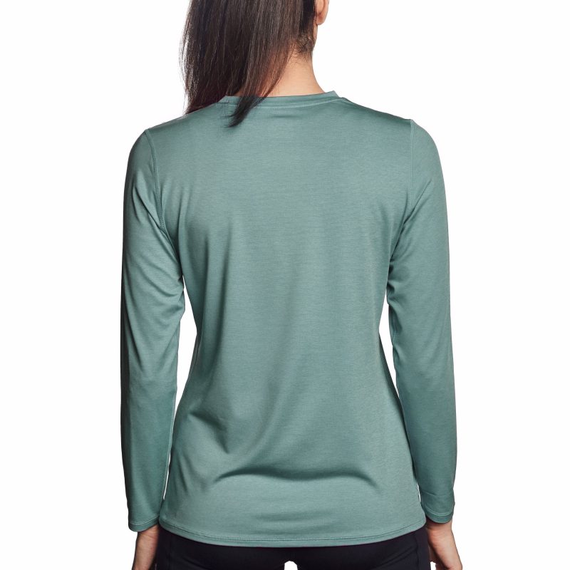 Women's Cooling V-Neck Long Sleeve T-Shirt - Image 7