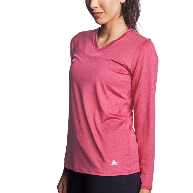 Women's Cooling V-Neck Long Sleeve T-Shirt - Image 11