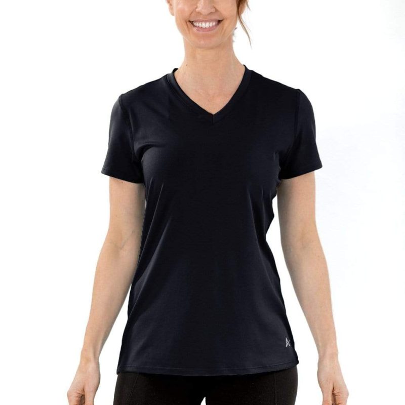 Women's Cooling V-Neck Short Sleeve T-Shirt - Image 40
