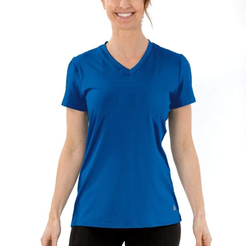 Women's Cooling V-Neck Short Sleeve T-Shirt - Image 26