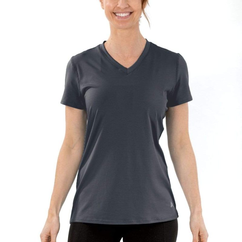 Women's Cooling V-Neck Short Sleeve T-Shirt - Image 35
