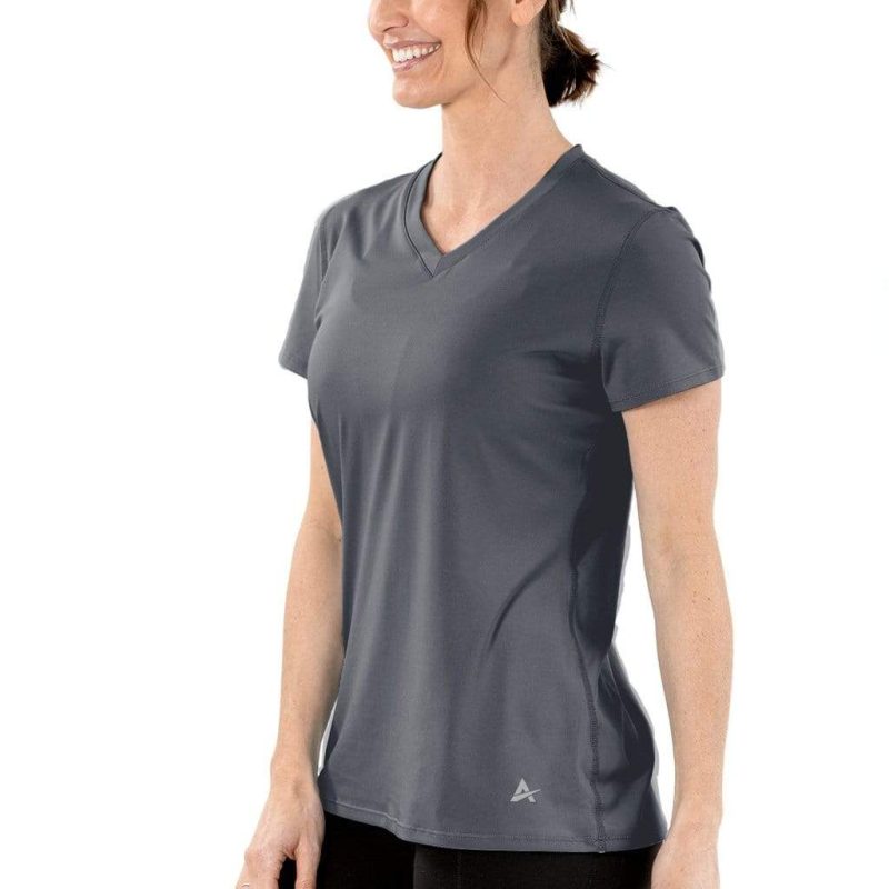 Women's Cooling V-Neck Short Sleeve T-Shirt - Image 37