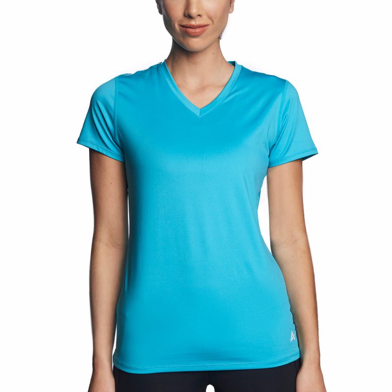 Women's Cooling V-Neck Short Sleeve T-Shirt - Image 22