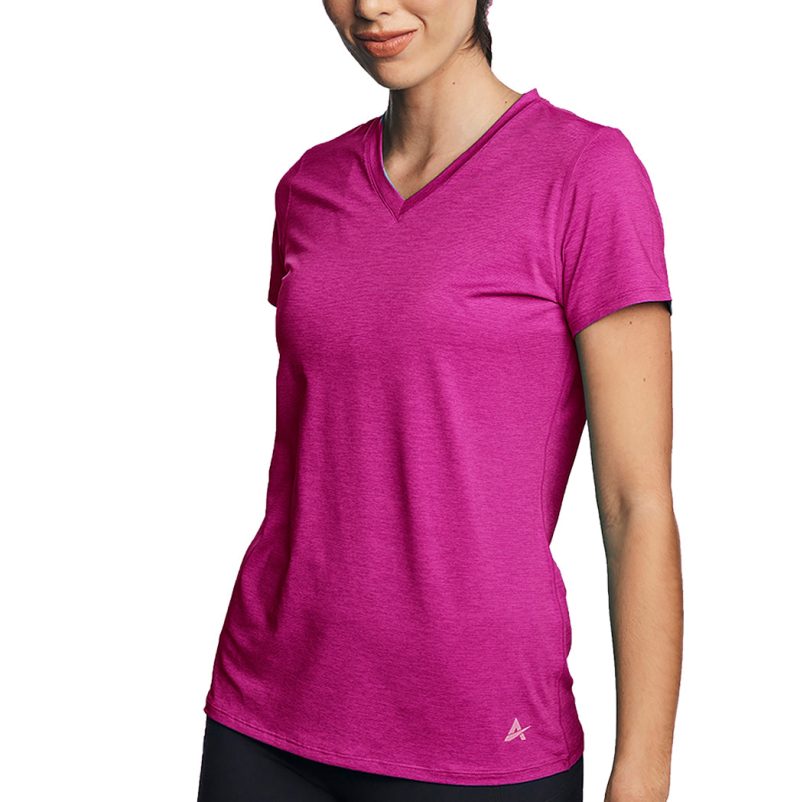Women's Cooling V-Neck Short Sleeve T-Shirt - Image 21