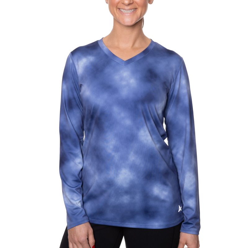 Women's Cooling V-Neck Long Sleeve T-Shirt - Image 39