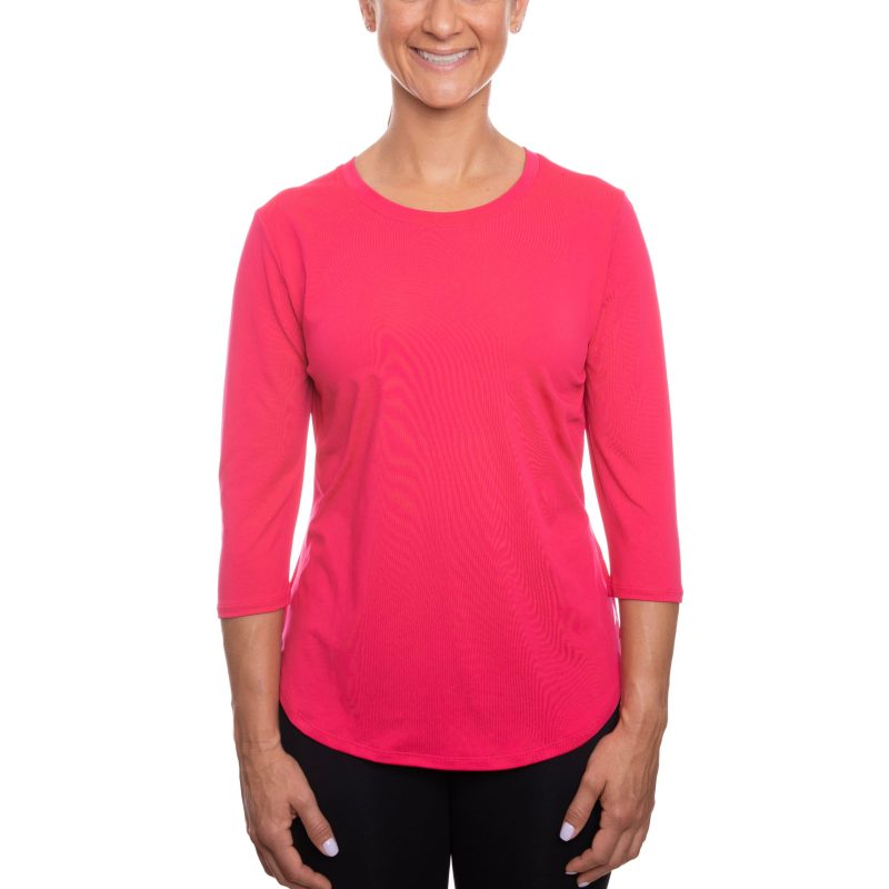 Women's Cooling 3/4 Sleeve T-Shirt - Image 25